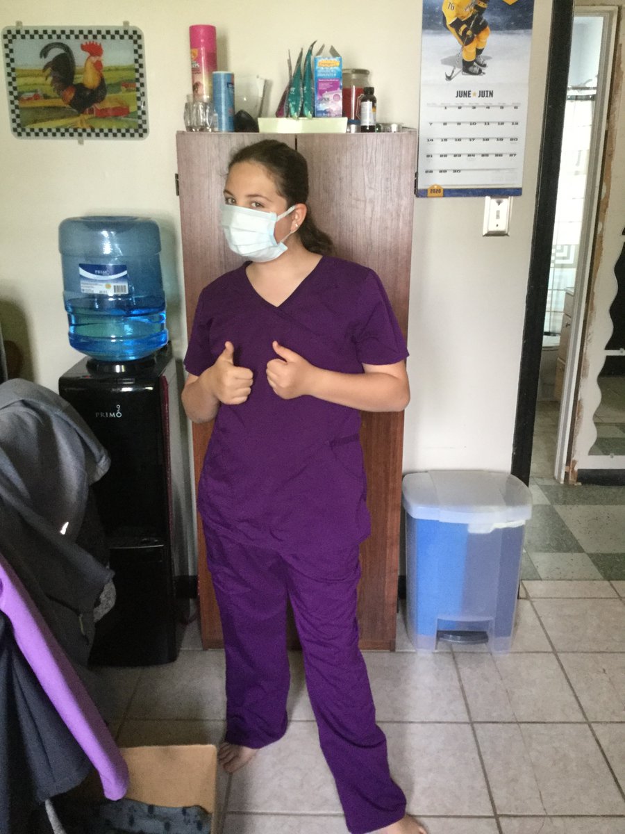 notorioustweet's tweet photo. Thurdsay is Essential Workers Appreciation Day @alcdsb_shrb. I'm proud of wife who is an RN and I thank God for her every day. Thanks for lending me a set of your scrubs! Please pray for our front-line and essential workers. #shrbSHARE #SpiritWeek https://t.co/Wol68853Bc