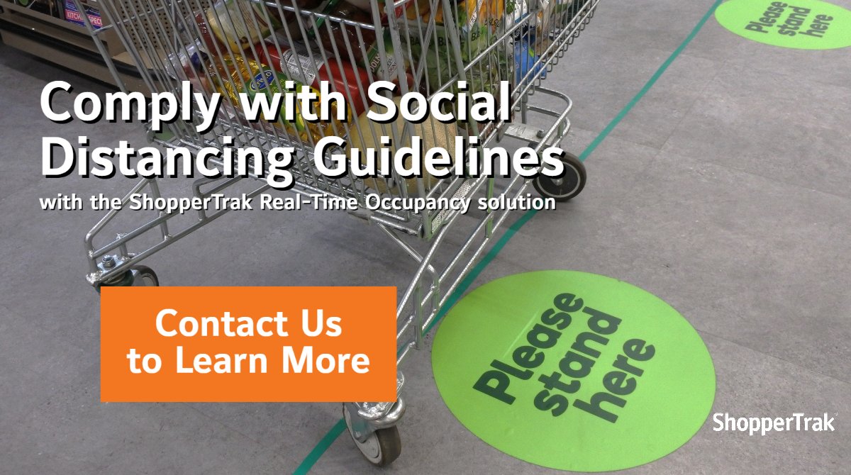 Sensormatic's tweet image. #SocialDistancing has changed the way #consumers shop and how #retailers operate. Click to discover how the #ShopperTrak “Real-time Occupancy” solution monitors &amp;amp; manages customer and staff traffic to support distancing &amp;amp; personal safety measures. on.jci.com/2UchMD0 #Retail