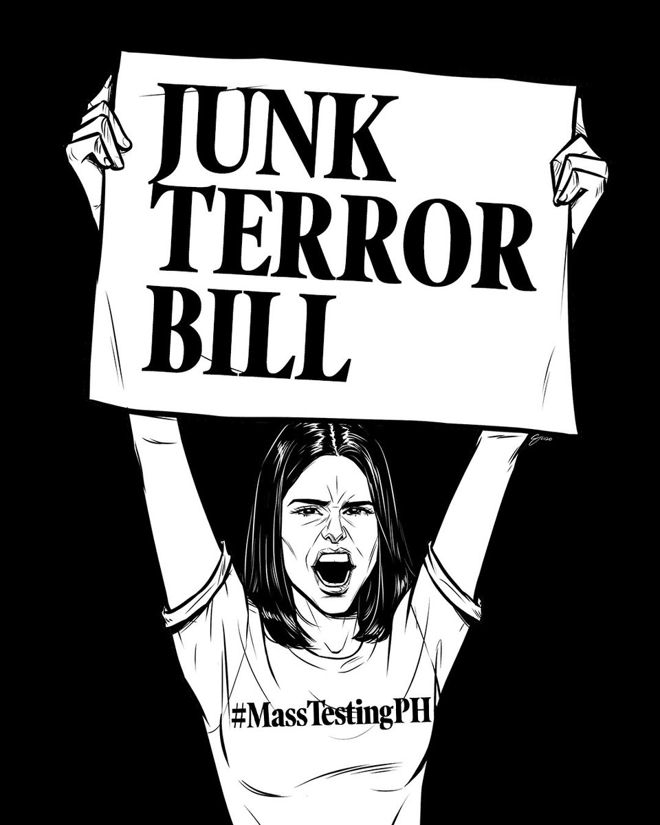 cjdesilva's tweet image. #JunkTerrorBill 
#MassTestingPH