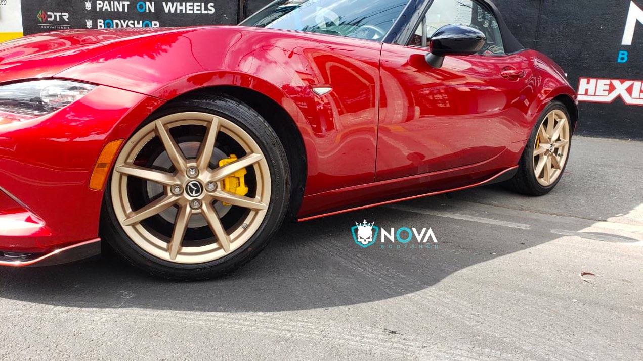 Nova Body Shop Mazdamx5 Pintura En Rines Dorado Mate Mx5 Mazda Dorado Colormatte Mazdamiatamx5 Mazdamiata Miata Mazdamx Clubmazda Clubmiatamexico Rines Hojalateriaypintura Cdmx Seguimostrabajando Consumelocal T Co