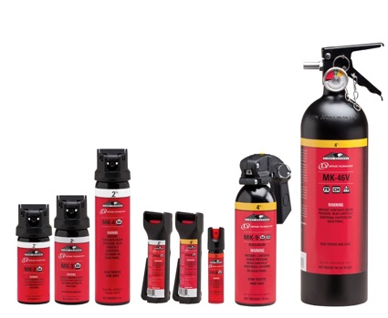 PEPPER SPRAYThe most common is handheld from bottles that are handheld to fire extinguisher sized. The spray is usually white or orange.Attaching images of police using pepperspray in Memphis, Minneapolis & Boston. Also Defense Technology's line of peppersprays.