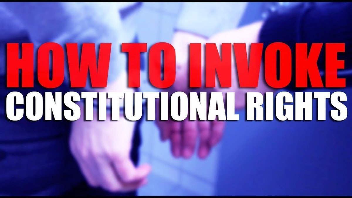 If stopped by :“Am I being detained.” - No. Leave.“I am invoking my right to a lawyer. I will not speak to you without my lawyer” - This indicates you are exercising your right to counsel.“I am invoking my right to stay silent.” - NEVER TALK TO THE COP(S) OR SAY ANYTHING.