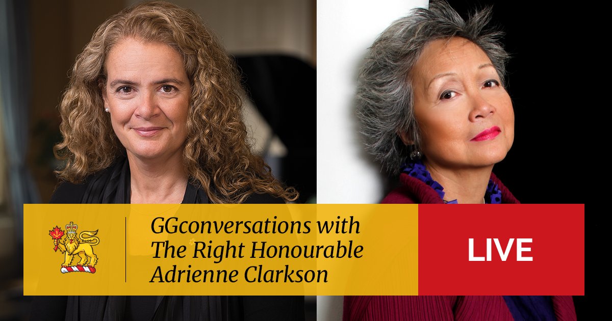 We are now live! Tune in to hear from The Right Honourable Adrienne Clarkson on diversity, equality and leadership in times of turmoil.  youtu.be/74rzsst-sCw