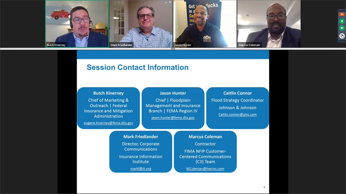iiiorg's tweet photo. @NatHurricaneConf #floodpanel IDs stakeholders who can communicate value of #floodinsurance: #realtors #homeinspectors #businessleaders #meteorologists #media @BKinerney @Johunter4 @femaregion4 @markfri09 #floodsmart #NHC20 https://t.co/yfq5SMsUu4
