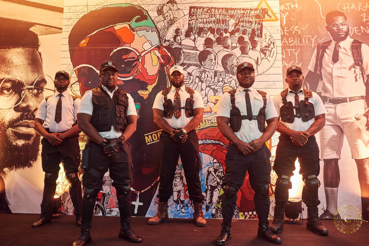 Shieldsworth's tweet photo. A throwback to one of our events for 2019. The FALZ ALBUM LAUNCH -THE MORAL INSTRUCTION- #moralinstruction
•
•
#falzthebahdguy #shieldsworth #saynotoracism #saynotorape #shieldsworthsecurity #eventsecurityinlagos #securityguardsinlagos #bouncers #bouncersinlagos https://t.co/pKlHfId7Wx