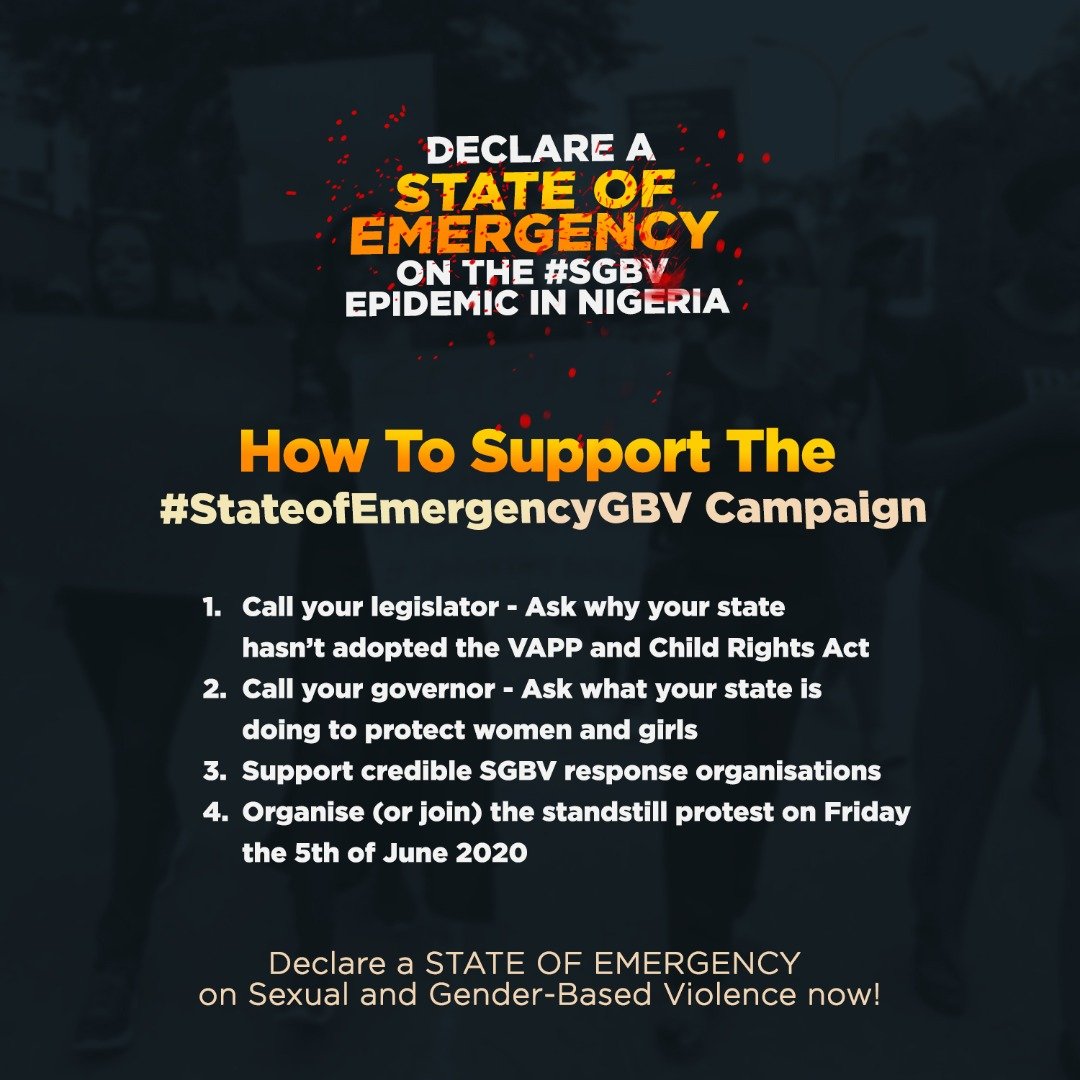 Connected_dev's tweet photo. Tomorrow (Friday) at 9am we will converge at the Police Houses in both Lagos and Abuja, presenting a letter to their leadership calling for accountability with the  investigations of rape/SGBV cases.

Enough is enough! #EndRape #StateOfEmergencyGBV 
#saynottorape #protectourgirls https://t.co/UQNMwW0cKJ