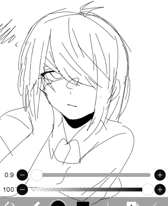 絵全然描けないからせめて落書きは描いたけど眠い
絶対明日後悔するほど眠い 