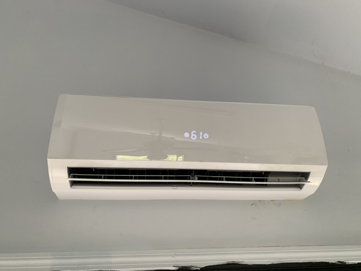 Dual head 20 seer mini split heat pump install