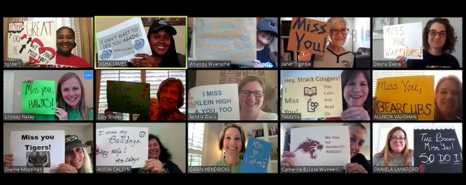 KCHSLibrary's tweet image. @KleinHSLibrary librarian Sandra Davis attended weekly PD's during COVID to plan for the present and the future.  The doors of the library never close in Klein ISD!  1/3 #ModernLibrarian #LibraryPromise @KleinHigh @KleinLibraries