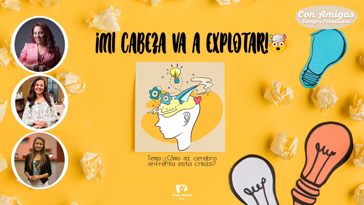 ntchile's tweet photo. ⚠️🤚¡RECUERDA, esta tarde tenemos una cita☝️en tu programa: #ConAmigasSiempreConectadas👩🎀!
¿Sabes qué le ocurre a tu #cerebro🧠 en tiempos de cuarentena? hoy hablaremos para esas mujeres, que🚫NO han estado muy bien por esta crisis🥺⚡!
⏰17:15 h.🇨🇱
✅https://t.co/jZKsNsaXe1 https://t.co/eJRx0trUHB