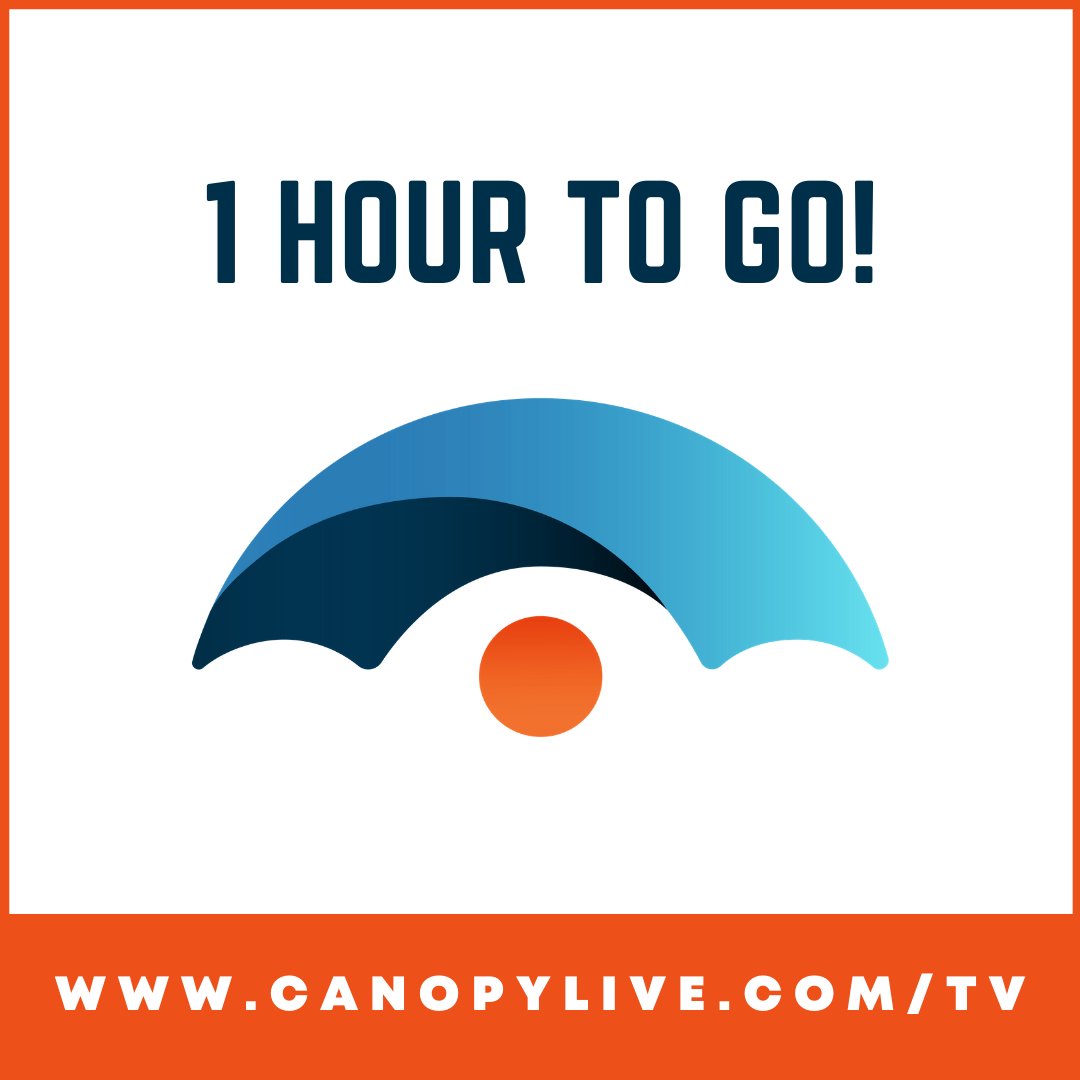 CWBNCanopyRadio's tweet photo. Just 1 hour to go!

Join us today from 14:00 - 18:00 hrs. AST on https://t.co/cKDpZjjhwK  for this week’s broadcast. 

Your participation and feedback are invaluable to the process!

Together we can help prepare the Canopy TV service &amp; keep our world connected and covered. https://t.co/adSvHs7qhG
