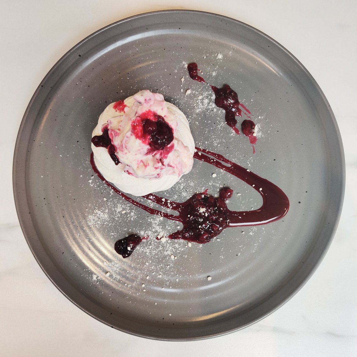 Lingonberry Eaton Mess. New to the Circa @ Home dinner menu.
#chef #headchef #dessert #michelinguide #michelinbibgourmand