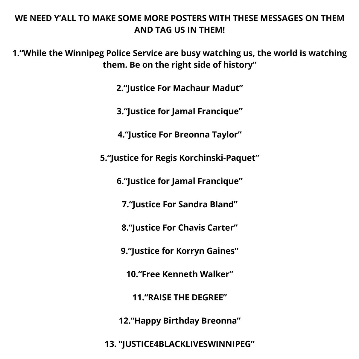 Jayda_Hope's tweet photo. Be ready to be sign and share.

Tomorrow we will be releasing all information regarding the rally, safety tips and strategies, dress code and more so please stay tuned for that as well. Make sure it all gets out to everyone. Please be ready to share our posts extensively tomorrow https://t.co/8TN88QIyo4