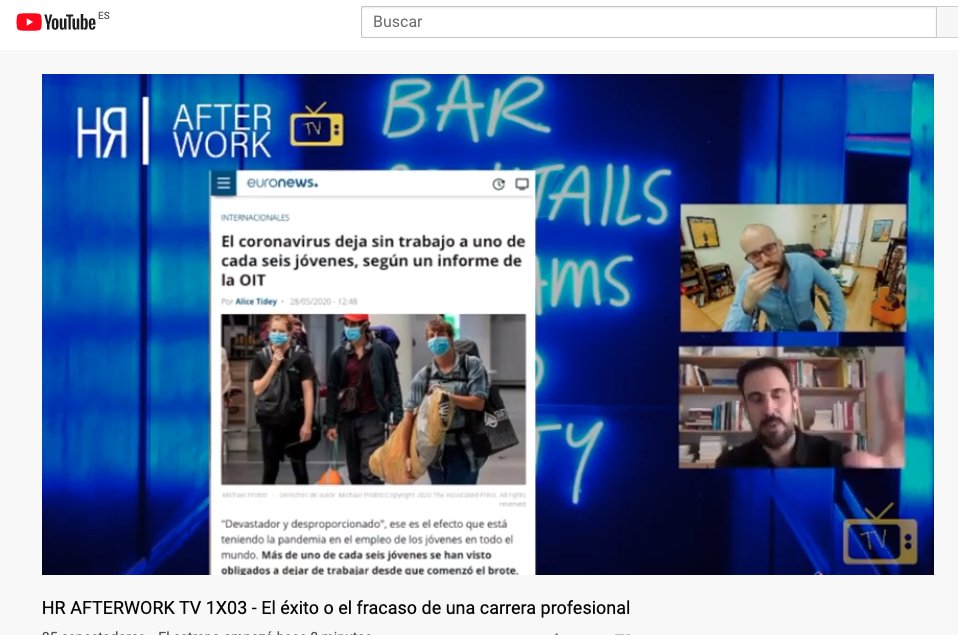 El Covid19 deja sin trabajo a uno de cada seis jóvenes (fuente OIT).. ¿Cómo está afectando esta crisis al trabajo de los millennials? con <a href="/RafaDiaz1/">Rafa Diaz</a> en #HrAfterworkTV.
🔗youtube.com/watch?v=bL5_vt…