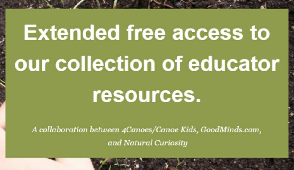 NaturlCuriosity's tweet photo. In light of #IndigenousHistoryMonth we are thrilled to announce extended free access to resources from Natural Curiosity, #4Canoes, #CanoeKids, and @GoodMindsBooks.
Now available until June 15, find them all at https://t.co/2Nl01zjvbG https://t.co/2FvnM2WOnf
