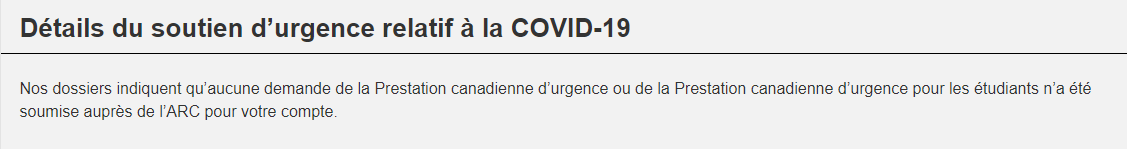 VConseiller_NET's tweet photo. Si vous n'avez pas demandé la PCU et que vous avez été impliqué dans un vol de données personnels récemment avec certaines institutions, prenez deux minutes pour aller sur votre dossier de l'Agence de Revenu du Canada et vous assurer que vous voyez cette image. https://t.co/3ka0xbmYnq