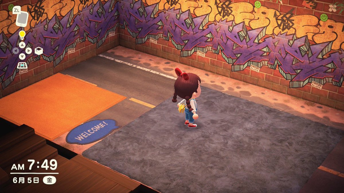 梨沙子 あつ森専用 V Twitter ローランきてます 壁紙 ストリートアートのかべ ゆか ハイウェイなゆか S あおいメッセージマット M オレンジのシンプルマット L あおいシャギーなラグ