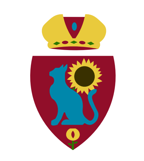 El Rey Schrödinger I ha añadido al escudo de Felinitia la Granada, representación de la nueva capitalidad del Reino y nueva incorporación al mismo.