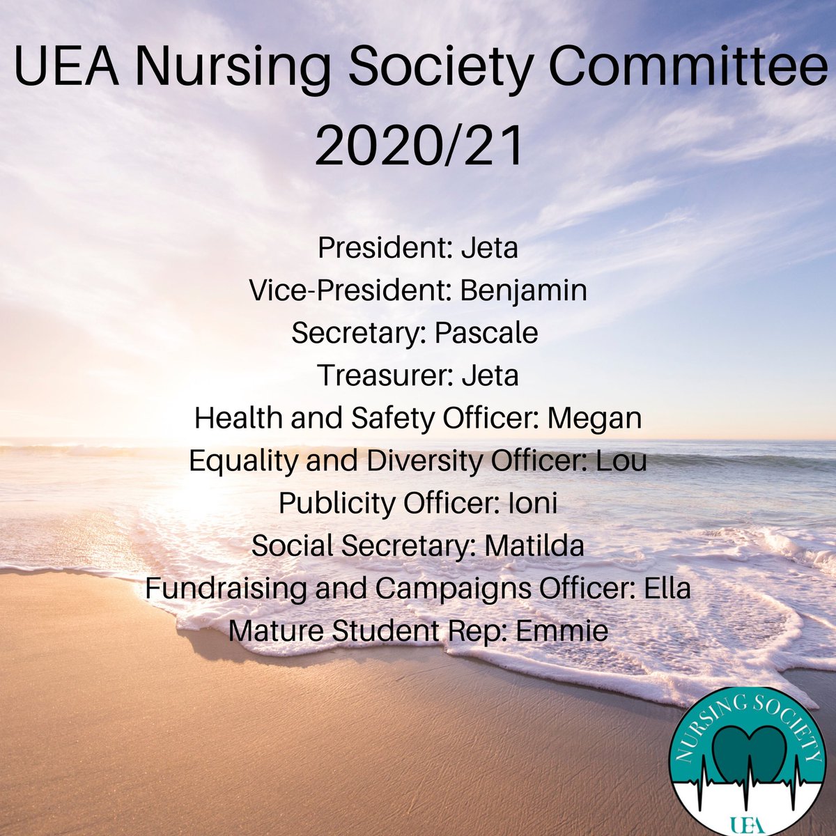 Massive congratulations and welcome to the new committee for 2020/21! Taking the society to new heights than ever before! 🎉🎉