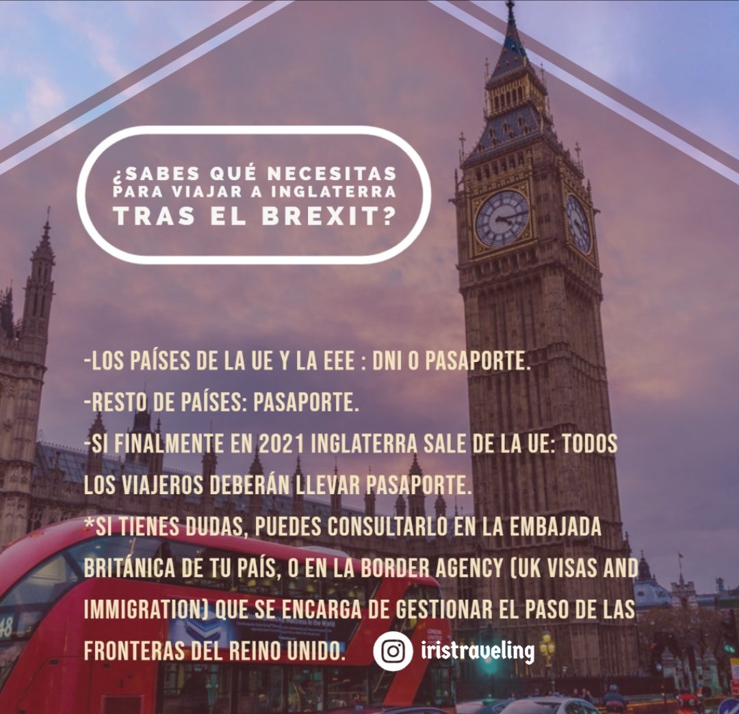 TPirrealidad's tweet image. Tu Propia Irrealidad: ¿Sabes qué necesitas para viajar a Inglaterra tras... #viajaralondres #londres #brexit #blogdeviajes #viajes  tupropiairrealidad.blogspot.com/2020/06/sabes-…
