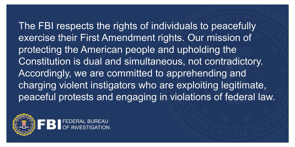 FBIMinneapolis's tweet photo. Please send videos and photos of violent acts during last week's protests in the Twin Cities to https://t.co/FbTjuH3n1Q. https://t.co/0kgxv0dCI6