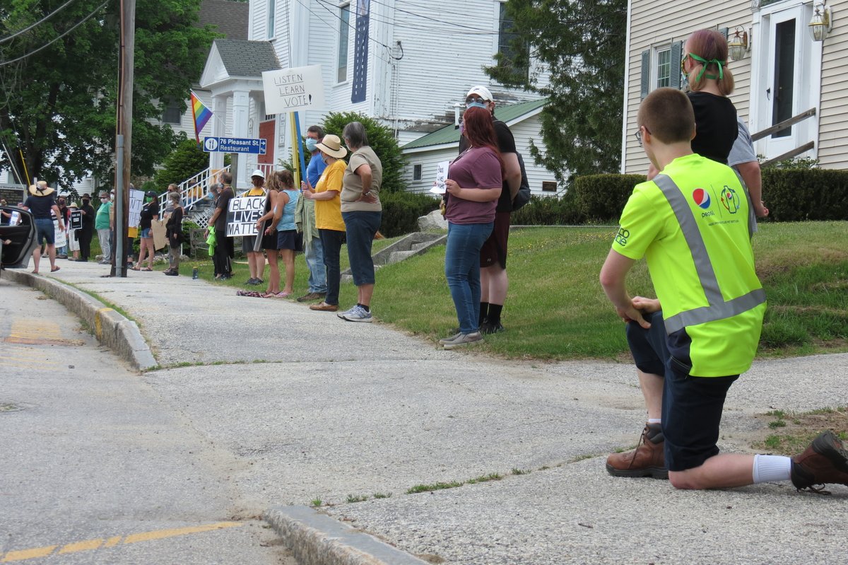 bolduc_jon's tweet image. From the #NorwayMaine #blacklifematters vigil this afternoon.