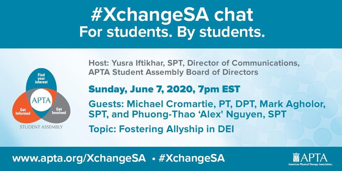 YusraIftikhar's tweet photo. DM me questions for Sunday’s FB live on allyship in DEI (via @APTAStudents page)

You have my word that I will keep your identity anonymous and will ask the question on your behalf

Let the 4 of us put ourselves out there. Let us do the hard work. All you have to do...is show up. https://t.co/bBDcO63CGI