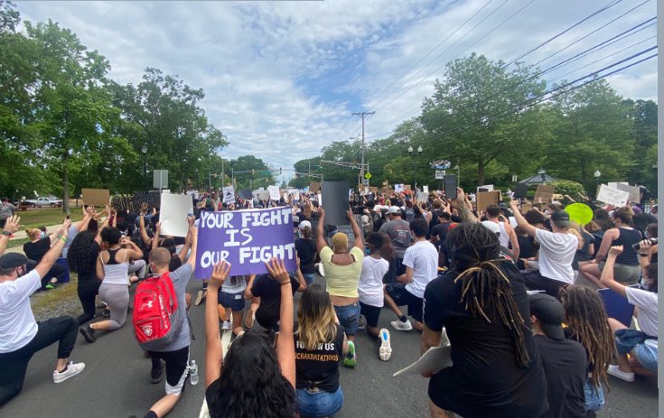 🤍🖤You did well today Old Bridge! 🖤🤍
.
.
#OBProud #blm #peacefulprotest #yourfightisourfight #blacklivesmatter #oldbridgenj #VOTE #OBHS