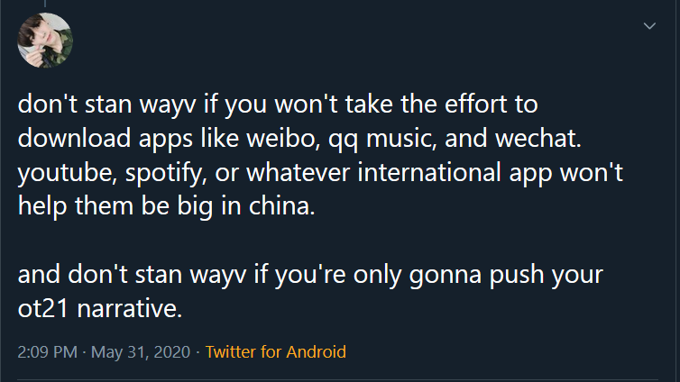 (Thread.)Do you think comments like these feel welcoming?Do you think this makes people WANT to invest time into supporting WayV?I wish people would consider HOW they inform fans about ways to support and how unwelcoming some of these tweets are. (Esp for new fans.)+