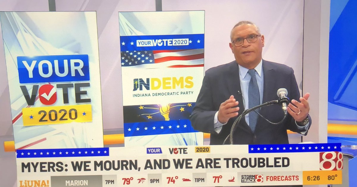 NinthCDDems's tweet photo. MYERS: “Together we will create community that supports those in need, those left behind, and those who need to know they are not alone.” #Preview2020 #INDems https://t.co/18nROm7hny