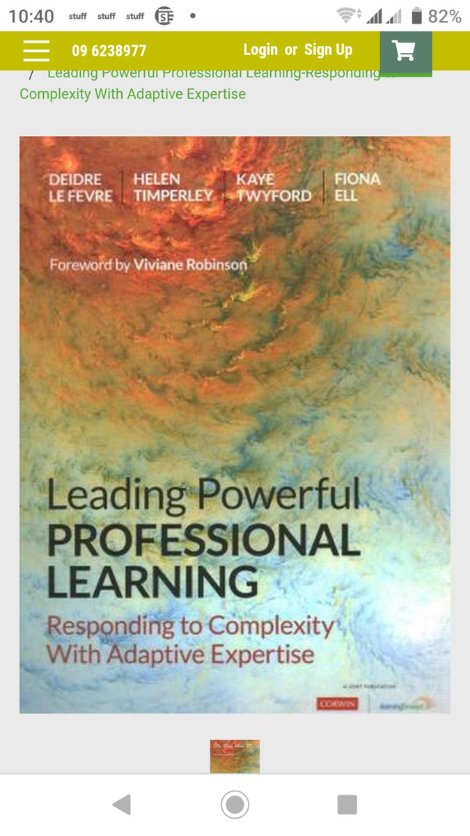Awesone book, practical and evidence-based. A must for leaders of learning. Another one to check is leading powerful learning - same authors. Thank you <a href="/KayeTwyford1/">KayeT</a>, <a href="/DeidreLe_Fevre/">Deidre Le Fevre</a>
