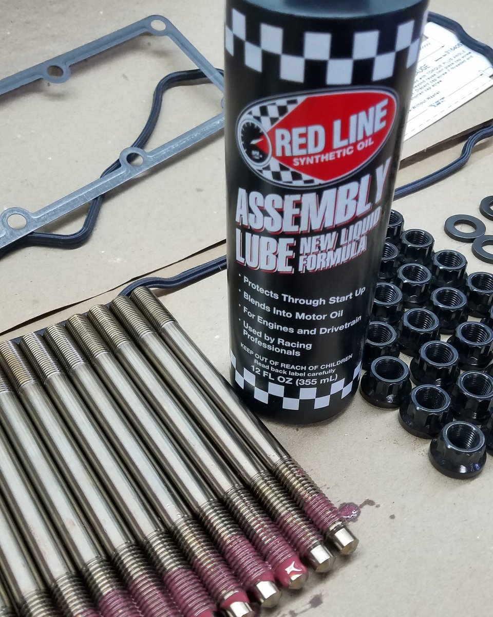 Normally we work on sprint cars, but today we are putting @redlineoil to use on a Cummins diesel! #TBR77 #redlineoil #doyouredline