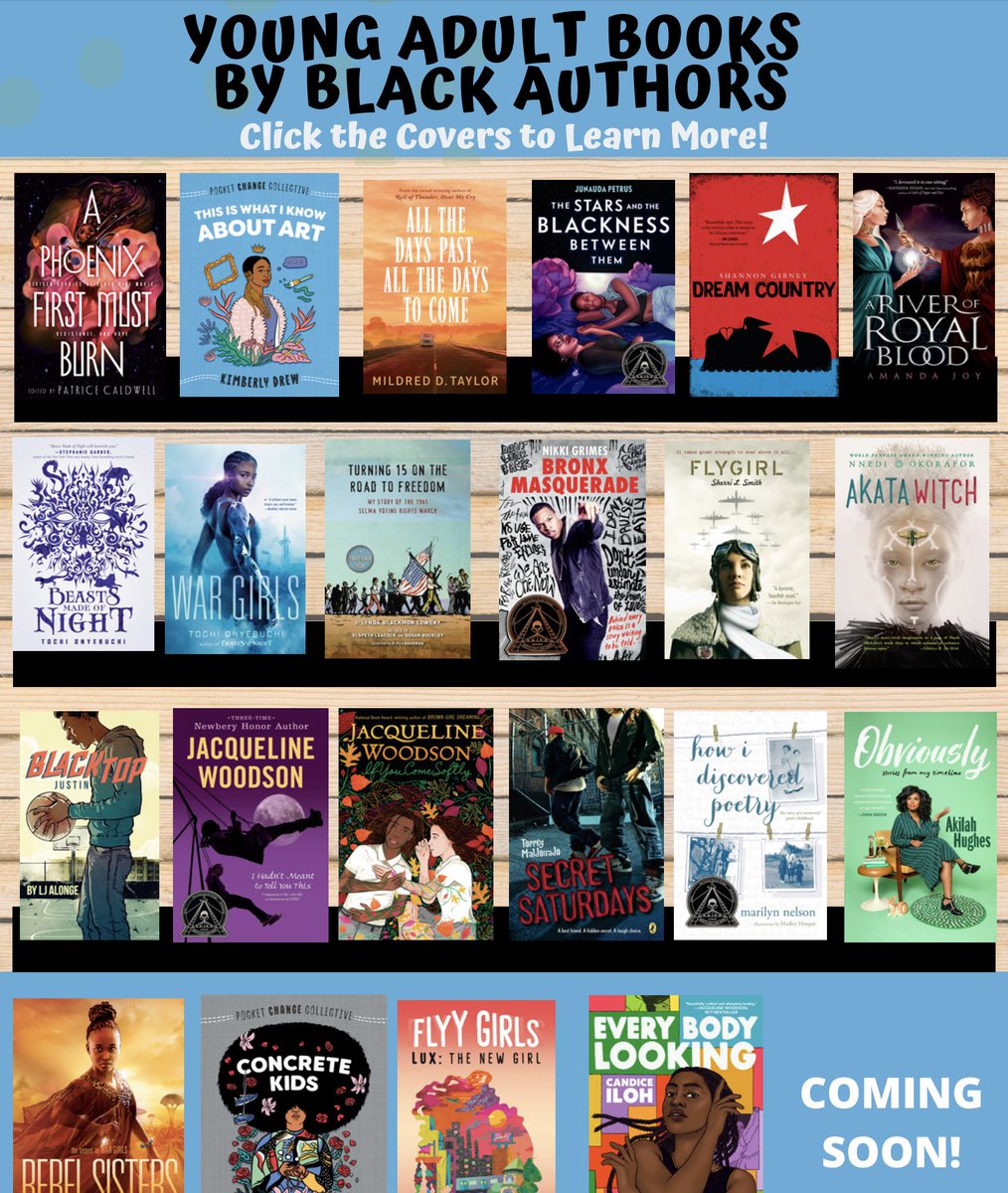 Looking for summer reading books for your children? Check out this collection of titles written by black authors. Children’s books, chapter and middle school books &amp; YA titles included. Click on the covers to read about each title! #ELAchat #reading #learn #SummerReading