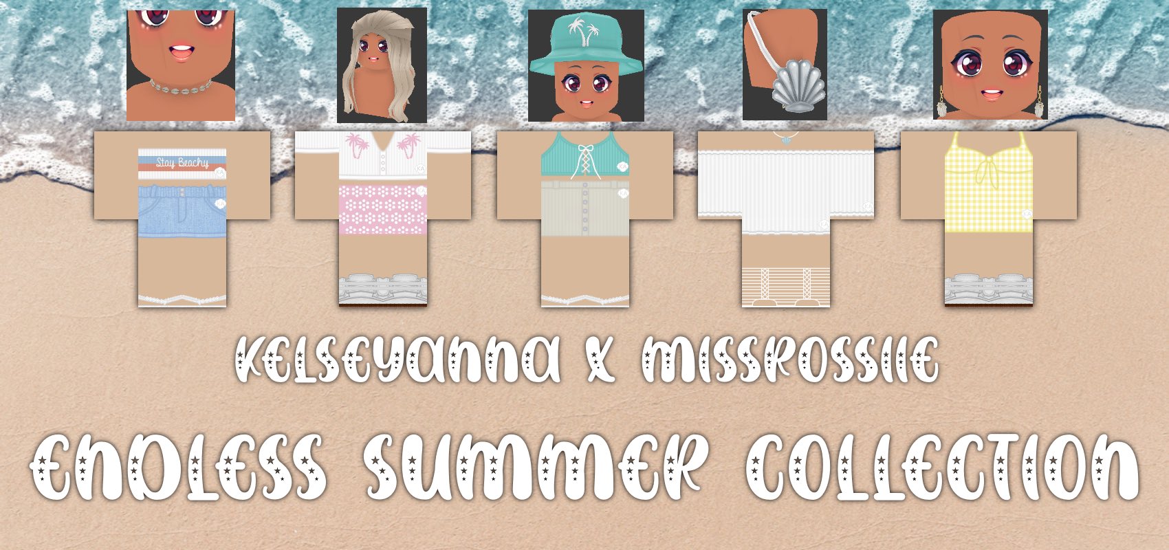Kelsey Johnson On Twitter The Endless Summer Collection Is Out Now By R0ssiie And I All The Links For The Hats And Outfits Will Be Below This Tweet You Can Now Be - roblox on twitter the roblox summer games are in full