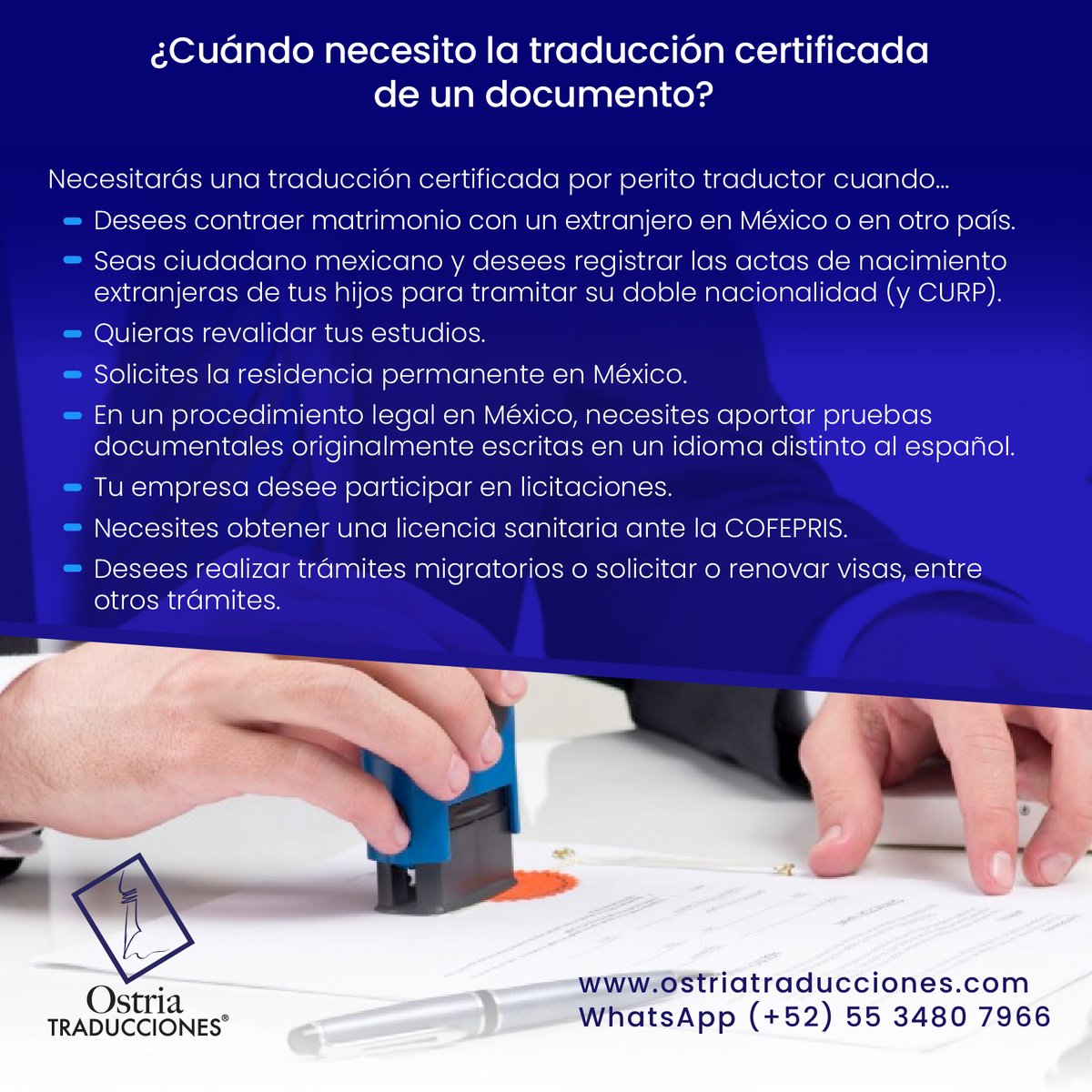 Certified translations. Quotations: ostria.traducciones@gmail.com ostriatraducciones.com #peritotraductor #tsjcdmx #cjf #certifiedtranslations #SwornTranslators