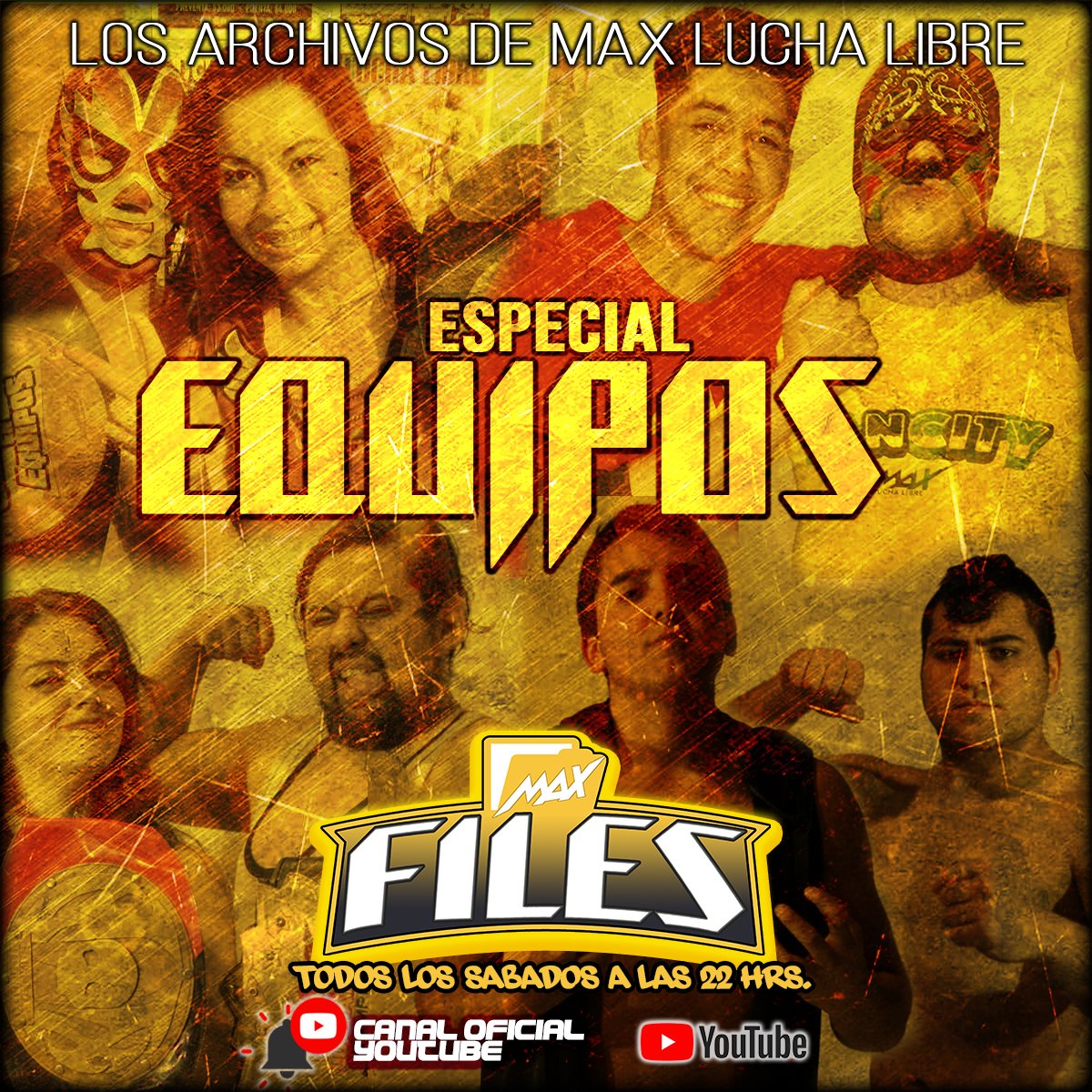 Especial #TagTeam en #MaxFiles este sábado a las 22 hrs a través de nuestro canal de #YouTube (link en bio ) #Rancagua #MaxLuchaLibre #LuchaLibreChilena