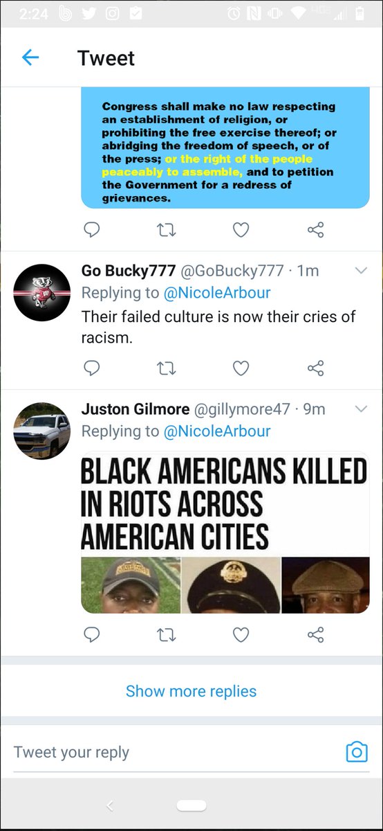 dasfreshness's tweet photo. @NicoleArbour This is the base you're mobilizing with this nonsense and you're SHOCKED when the word racist gets flung your way. https://t.co/EGrAz31ugs