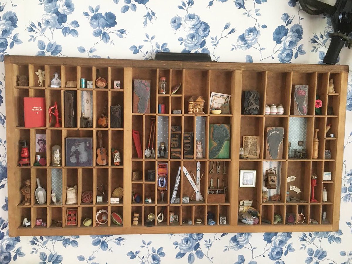 PrintMuseumCA's tweet photo. For further inspiration, here is a photo of the Curatorโs Shadow Box.
We brought in a fresh group of type cases from the depths of the Printing Museum warehouse. Sale Saturday 10 am to 3 pm!
We have full type cabinets as well, metal and oak.
#upcycle #homemade #vintage #typecase https://t.co/VuCayzHvCM