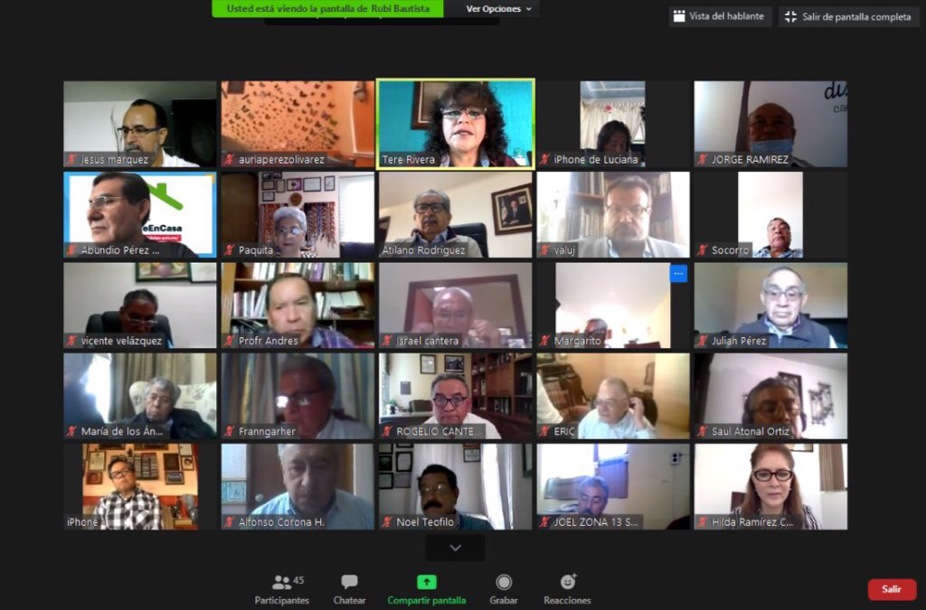 En reunión virtual el Secretario @atilanorp con Directivos, Jefes de Sector, Supervisores y Académicos de secundarias generales preparan el Consejo Técnico Estatal a celebrarse el próximo lunes y refrenda compromiso con el sector como política educativa del Gobernador <a href="/omarfayad/">Omar Fayad</a>.