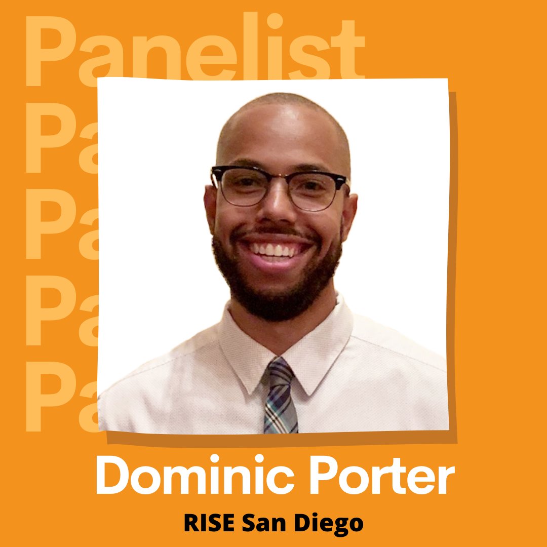 RiseSanDiego's tweet photo. Meet our #RISENow panelists on Social Justice and Leadership in Times of Civil Unrest.
#RISEFellow Dominic Porter (‘19) is our chief of staff. He is an educator, change agent, ideator, cultural curator, & community leader.
Register tonight: https://t.co/mYOGHCB3nn https://t.co/x0TKPeVyQE