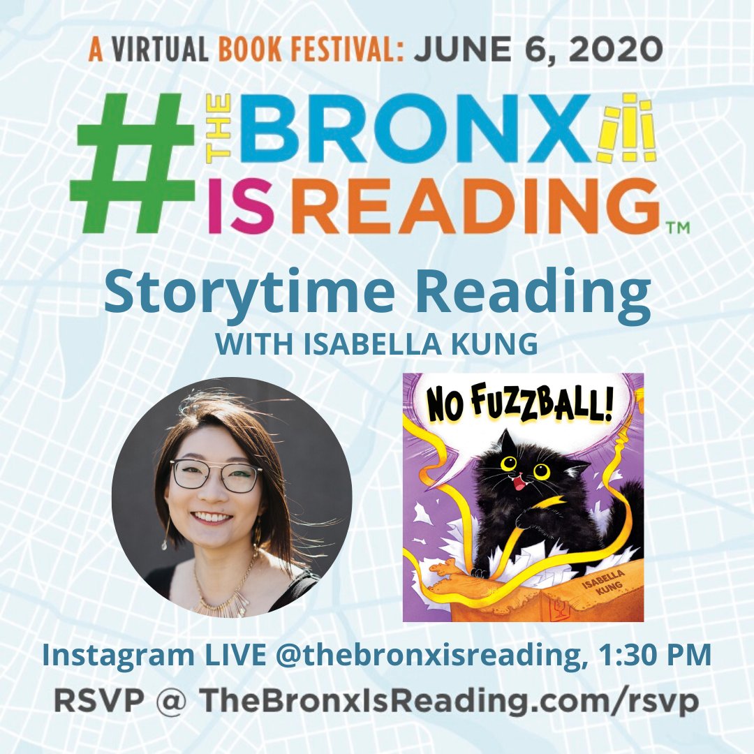 bronxisreading's tweet photo. The #BronxBookFestival is live! Tune into our Instagram LIVE @ 1:30 PM EST, JUNE 6 to see
@isaberryk read from her picture books. #thebronxisreading #tbir #bxbf #bxbf20 #bronxbookfest https://t.co/2SGaNdCOL1
RSVP: https://t.co/2JxueVk2zS https://t.co/8h3aV2qPZH