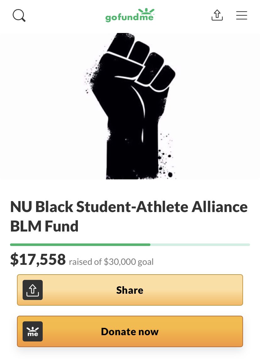 NU_Sports's tweet photo. Update from the BSAA. 

It’s amazing to see a campaign successfully completed. Now let’s do our part to help another ➡️ Rebuild The Hood 

🖤: https://t.co/K5iDsBzd8R https://t.co/LKMIklaWCE