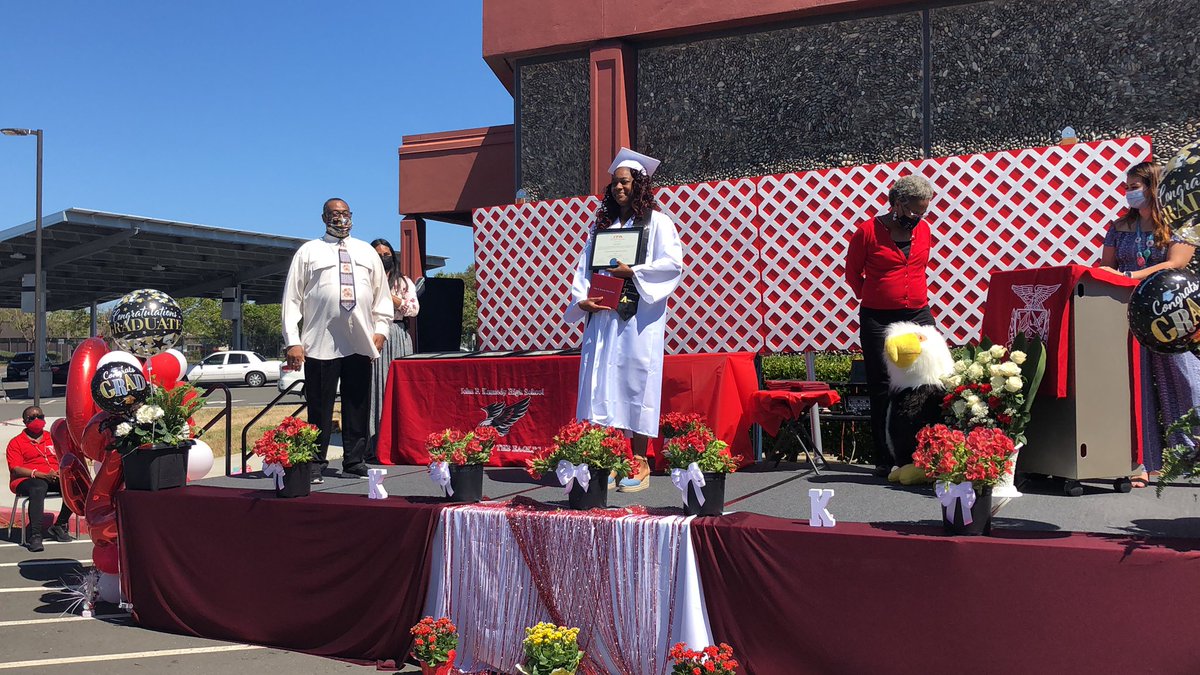 It’s Day 1 of graduation for the <a href="/KennedyHighSch1/">Kennedy High School-Richmond</a> Class of 2020. #wholechildwholecommunity #LearningEveryDay #GraduationWeek2020 #GoEagles