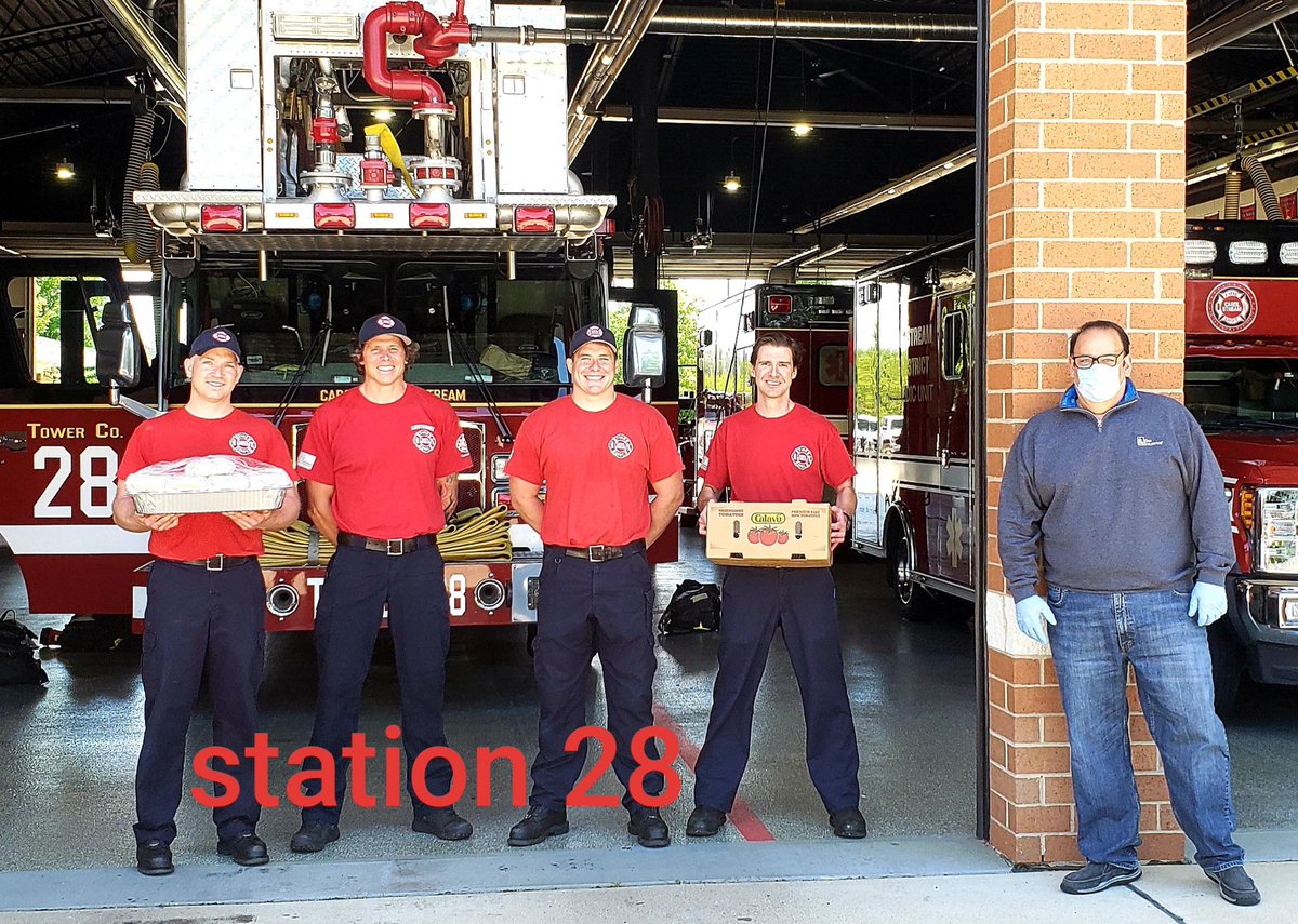 Salemi Insurance Agency, Inc. &amp; Erie Insurance are giving back and supporting our neighbors and local businesses. Together we donated lunch with our neighbor, Mapleberry Pancake House, to our local Carol Stream Fire Department. #ERIEAgentsGivingBack #SalemiInsuranceAgency