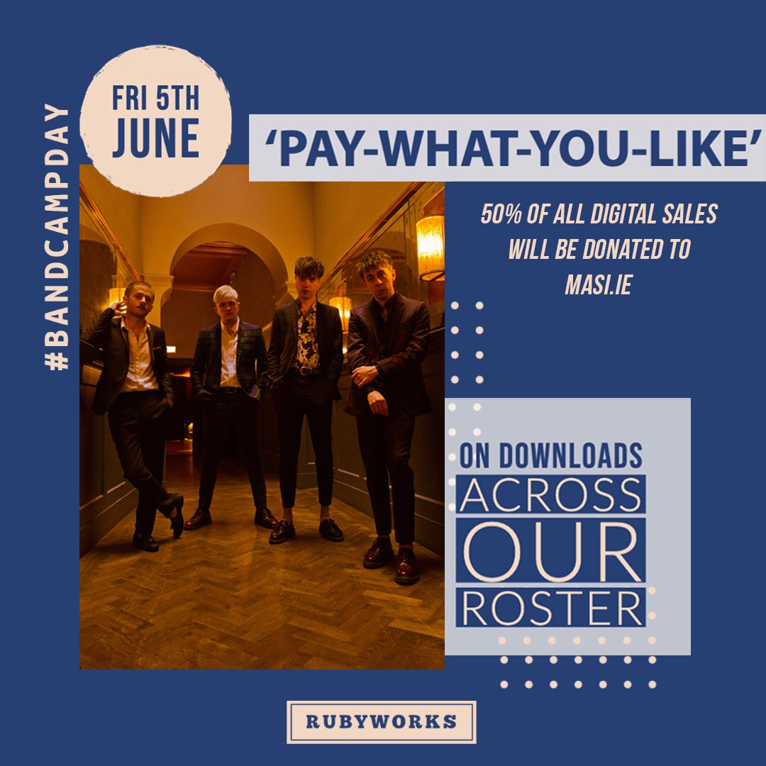 On June 5th, our wonderful record label <a href="/Rubyworks/">Rubyworks Records</a> will donate 50% of digital revenue accrued from sales in this 24-hour period to MASI, a fantastic organisation that supports the rights of Asylum Seekers in Ireland and one that we are fully behind.

Rubyworks.bandcamp.com