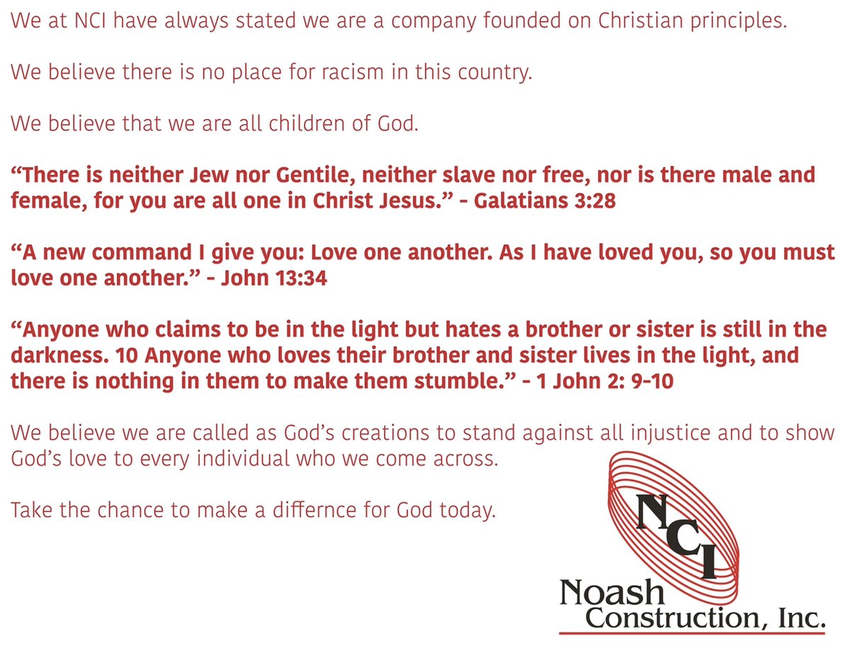 There is no place for racism in this country. Treat others as you’d like to be treated, make a difference.