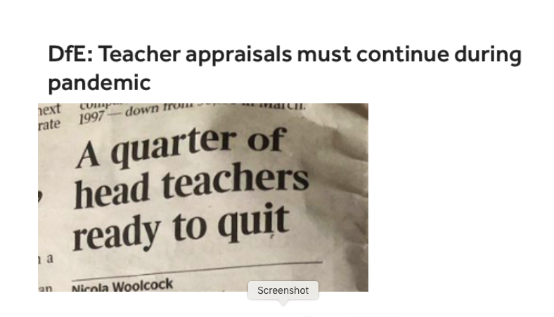 Two headlines - two publications, same day. Compare and contrast...