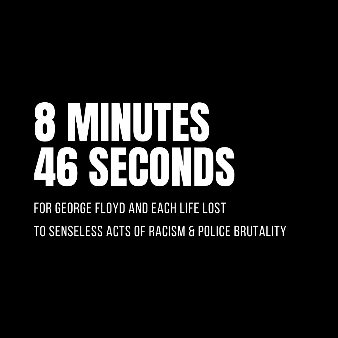 We will observe a moment of silence across M8 at 3:45pm ET today to honor the life of #GeorgeFloyd and all lives lost to senseless acts of racism and police brutality.
