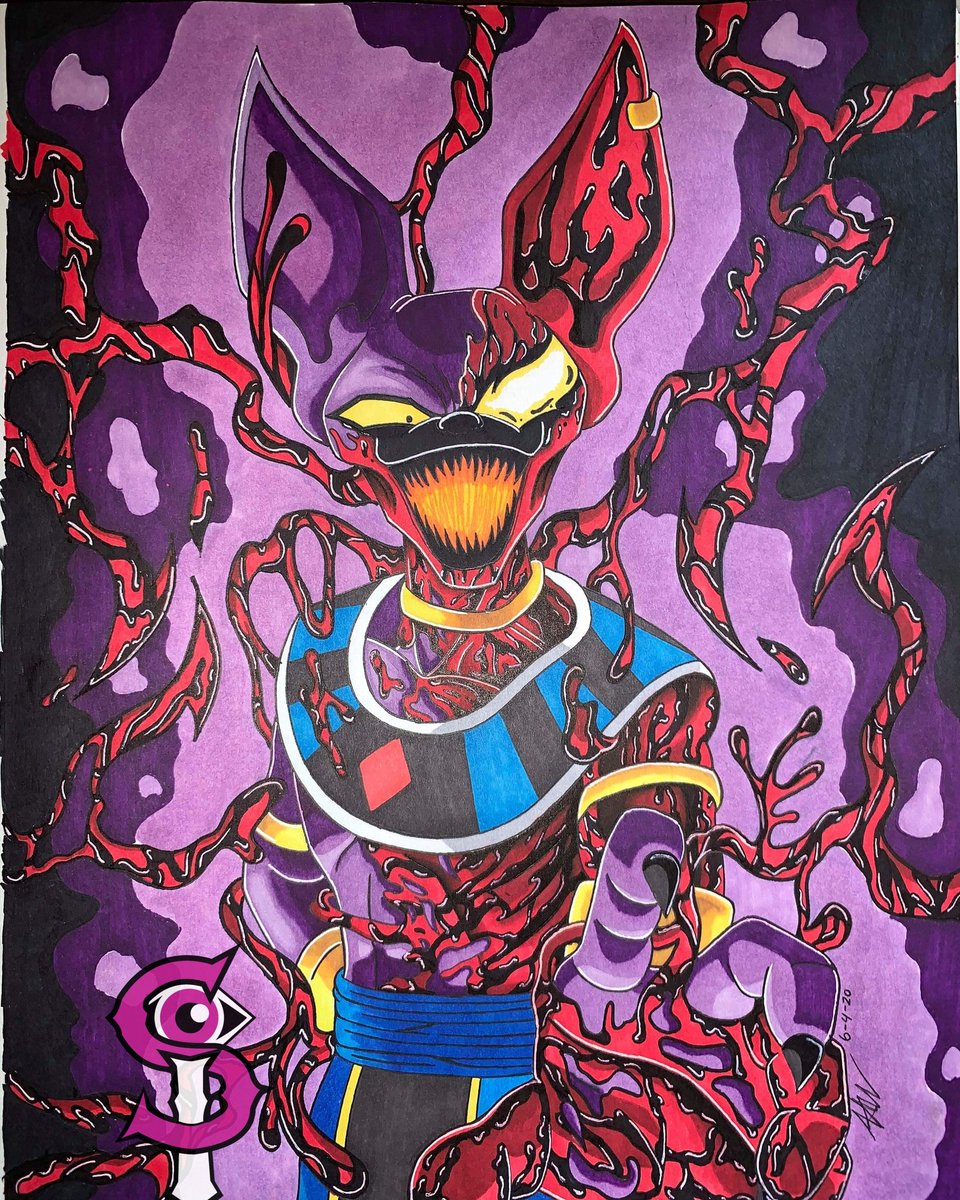 SelfInduced1s's tweet photo. "Carnage/Beerus"
#SelfInduced 
#symbiote #carnage #beerus #marvel #marvelcomics #animeart #anime #dragonball #dragonballz #DragonBallSuper #art #drawing #artist #fanart #originalart #crossovers https://t.co/gQHLqXcbX7