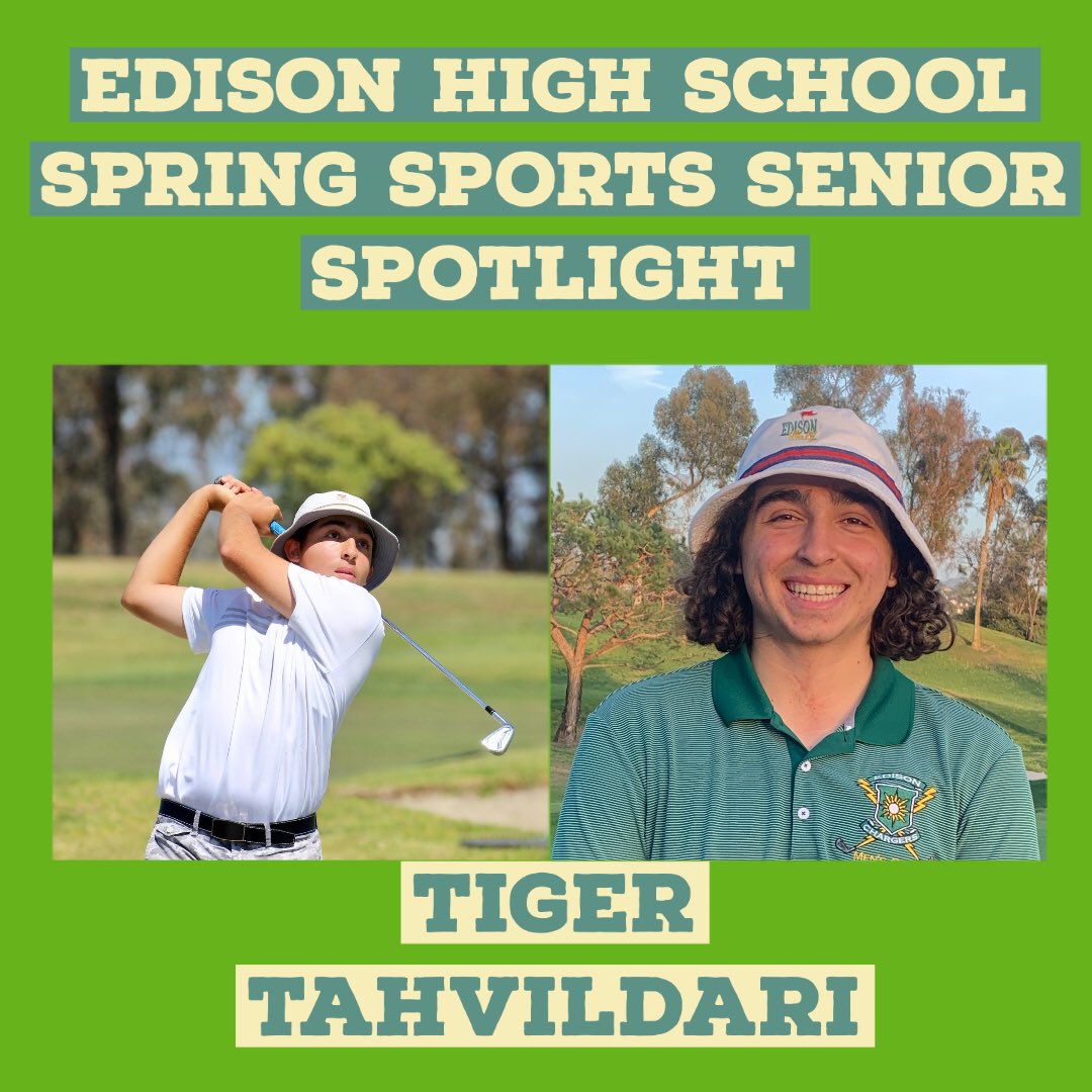 And a final wild senior spotlight going out to Tiger Tahvildari!
